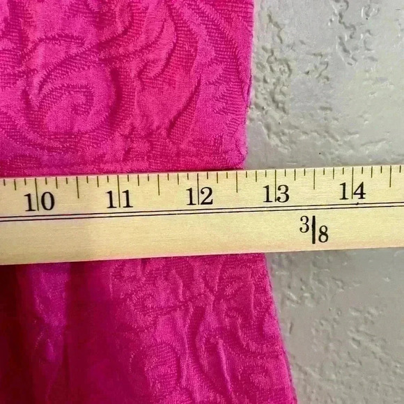 Signature by Robbie Bee Quarter Sleeve Hot Pink Summer Dress Size Small - Picture 7 of 8